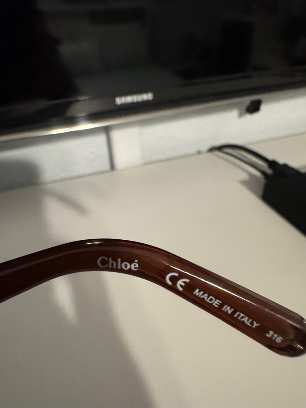 Chloe Oversized Brown Gradient Round Women's Sunglasses - Picture 2 of 5